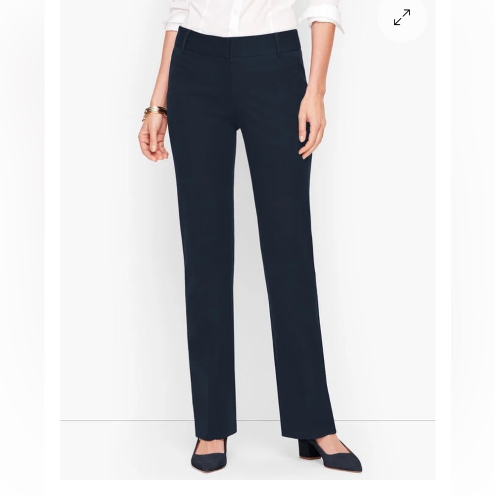 BLACK Talbots Womens Size 10P Newport Pants Back Pockets …